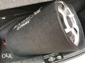 Cylindrical Black Car Speaker