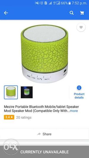 Green And White Portable Speaker Screenshot
