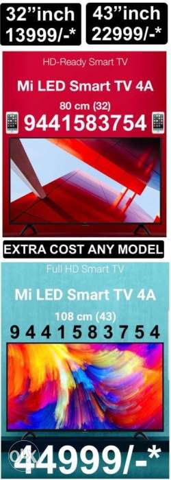 Mi SMART LED TV'S sealed 32inch/43inch/55inch