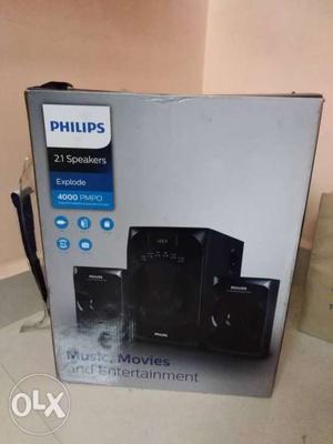 Philips 2.1 speaker system 3 months used