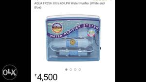 Purple And White Aqua Fresh Ultra 60 LPH Water Purifier