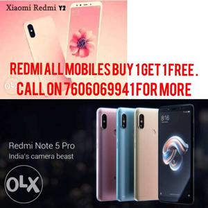 Redmi Buy 1 Get 1 Mobile Offer Now Onn. Till