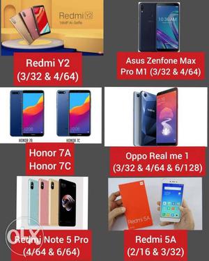 Redmi Note 5 Pro, Asus Zenfone Max Pro M1, Oppo Real Me,