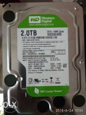 Western Digital 2TB green Hard Disk works in