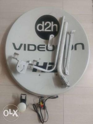 White Videocon Satellite Dish