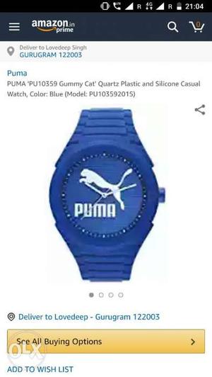 Brand new Puma watch available for sale at great price.
