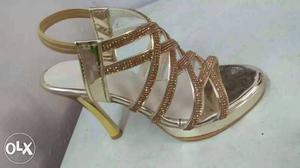 Designer Sandal size 6 to 11. Colour: Golden,