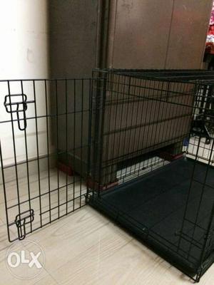 Dog cage which is 3ft in length and 2ft in height and it's