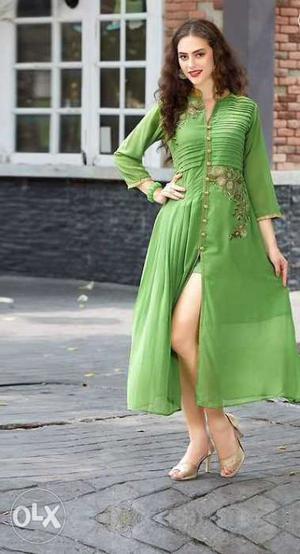 Embroidered Anarkali Fancy Kurta. Cash on Delivery