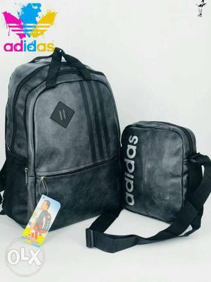 Gray Adidas Crossbody Bag And Backpack
