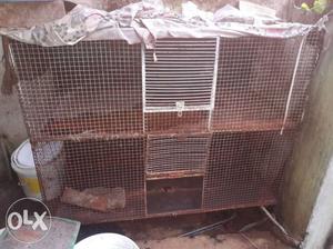 Gray And Brown Breeding Cage