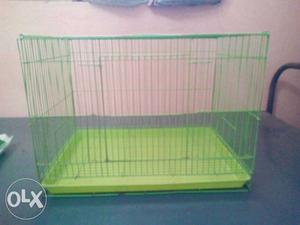 Green pet/bird cage for sale...in good