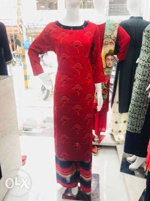 Kurti plazo set, inbox for wholesale Price