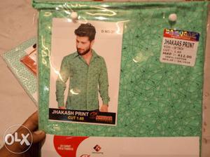 Men's Green Jhakash Print Shirt Pack