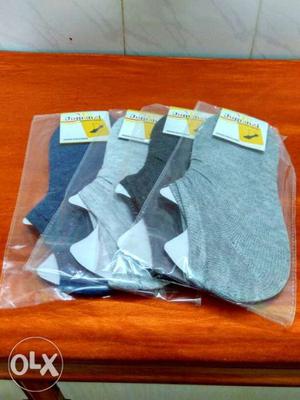 (New) 4 pair half cotton socks