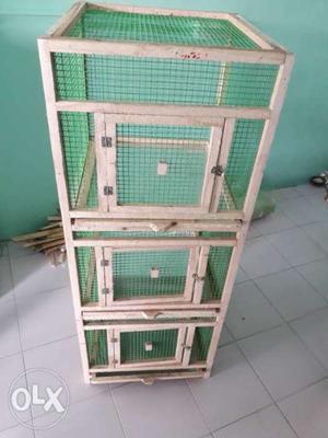New wooden Cage. Breeding Cage Height 4 feet