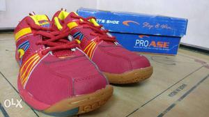 Pair Of Red Pro ase Sports Shoes. Negotiable