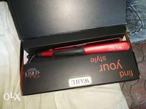 Red Wahl Hair Straightener With Box