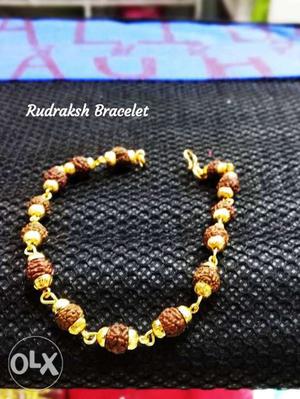 Superb Rudraksh Bracelet with gold plated in very low