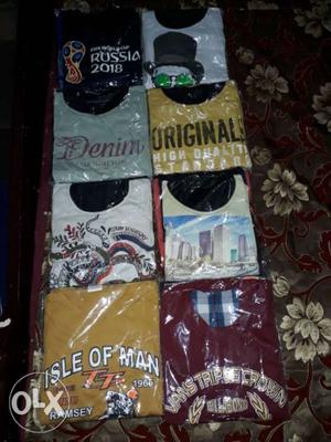 T-shirts for sell new one piece 100 rupees branded
