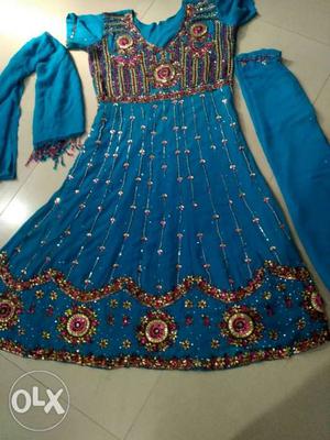 Traditional anarkali suit highest quality fabric