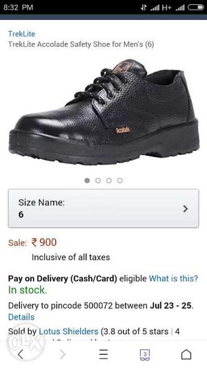 Treklite safety shoe for men brand New