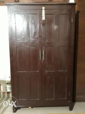 1+1 Antique style solid wood almirah