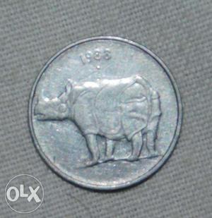 25"paise Old Coin | th year |rhino design coins |