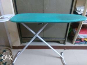 Blue And Gray Folding Table
