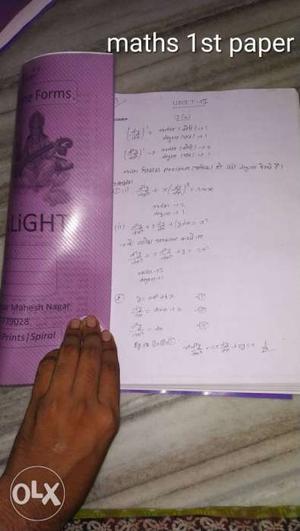 Bsc Part 2 Nd Year Chemistry And Maths Notes By