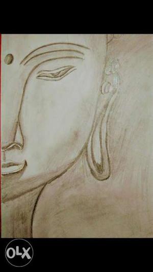 Handmade buddha sketch