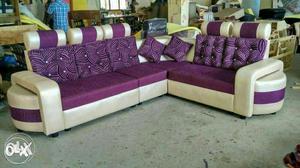 New stylish sofa set with cushion.