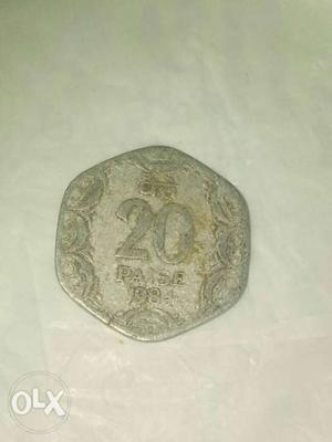 Old 20 Paise Indian Coin () Bargaining acceptedother