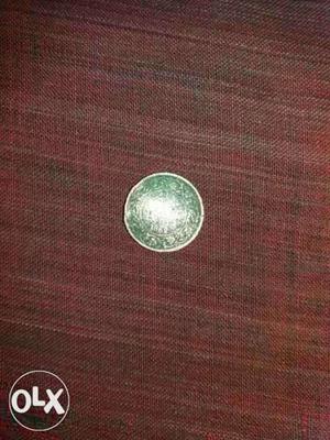 Quarter anna indian old coin