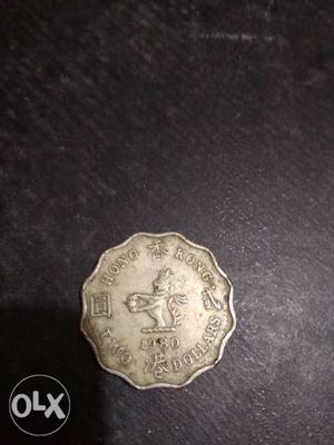 Queen Elizabeth the second  Hong Cong 2 dollar