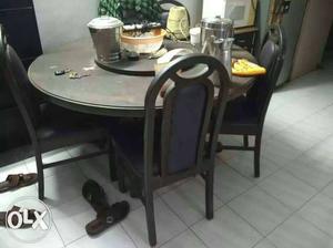Revolving dinning table 4yrs old price negotiable