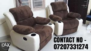 Theater manual recliners, Automatic Push recliners sofas
