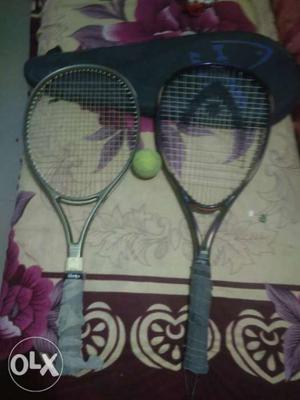 Two Black Tennis Rackets