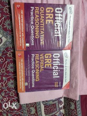 Two Official GRE Book Packs. Latest edition. Low cost, brand