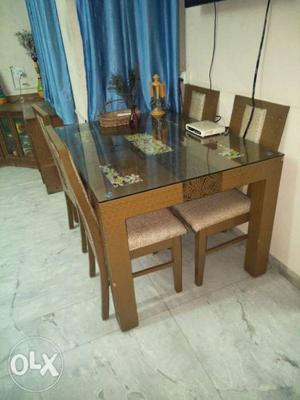 Want to sell my dining table 4 seater 2.5 years