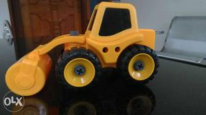 Yellow And Blue Plastic Toy Car