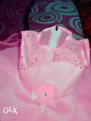 1 to 2 year baby girls pink frock brand new not