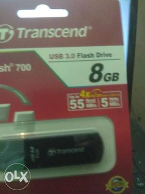 8GB Black Transcend Flash Drive Pack