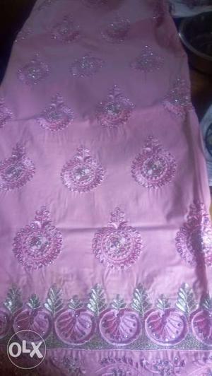 Baby Pink Cotton Salwar Suits meterial
