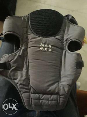 Baby's Gray And Black Mee Mee Carrier