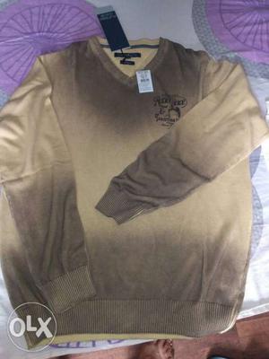 Beige n brown pull over & T.shirts