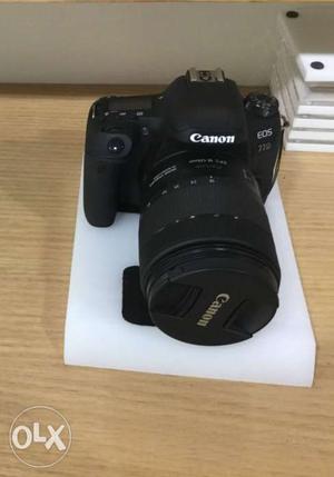 Black Canon DSLR Camera 77d