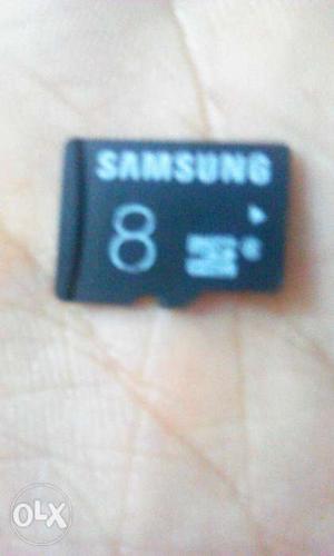 Black Samsung 8 GB Micro SD Card