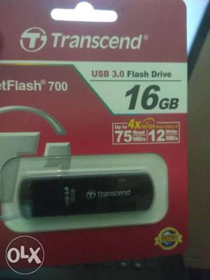 Black Transcent 16 GB USB 3.0 Flash Drive Pack