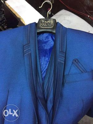 Blue And Black Zip-up Jacket